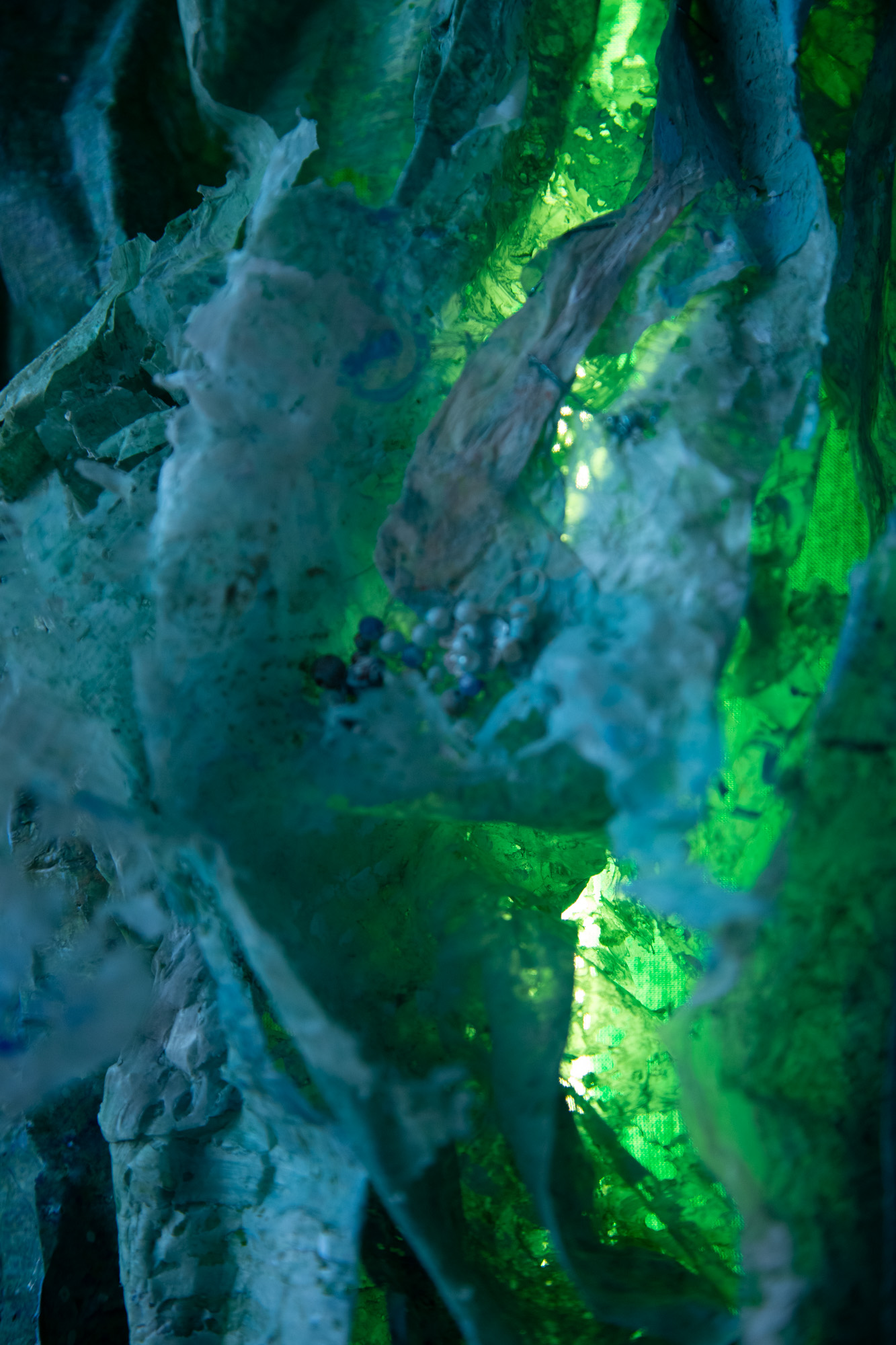 Pliegue verde, detalle 2
